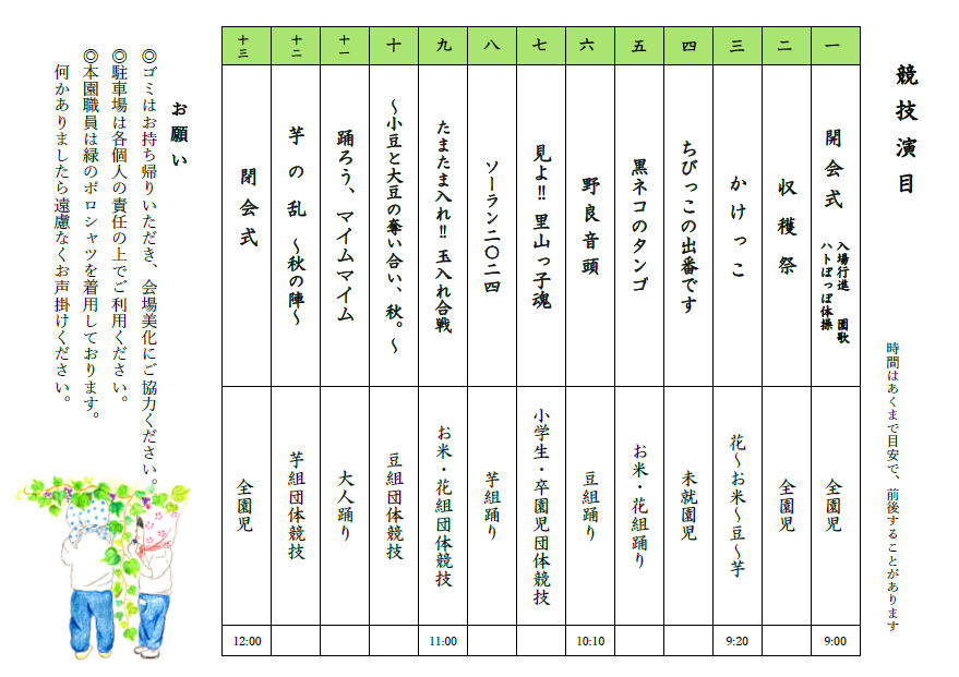 競技演目2024